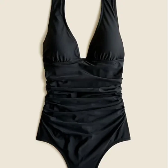 NWT J.Crew Ruched V-neck One-piece – Size 6 - Picture 4 of 12